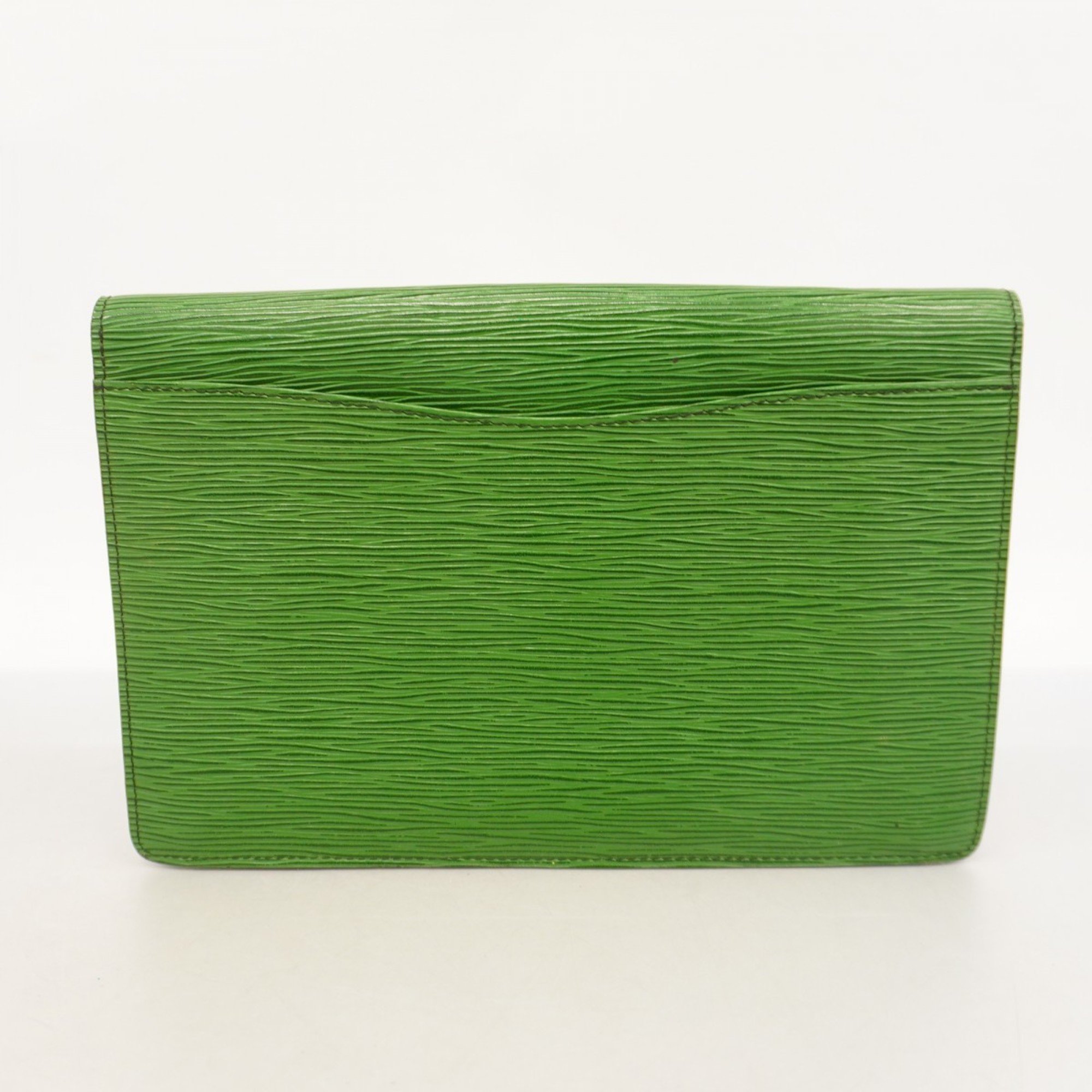 Louis Vuitton Clutch Bag Epi Montaigne 27 M52654 Borneo Green Ladies