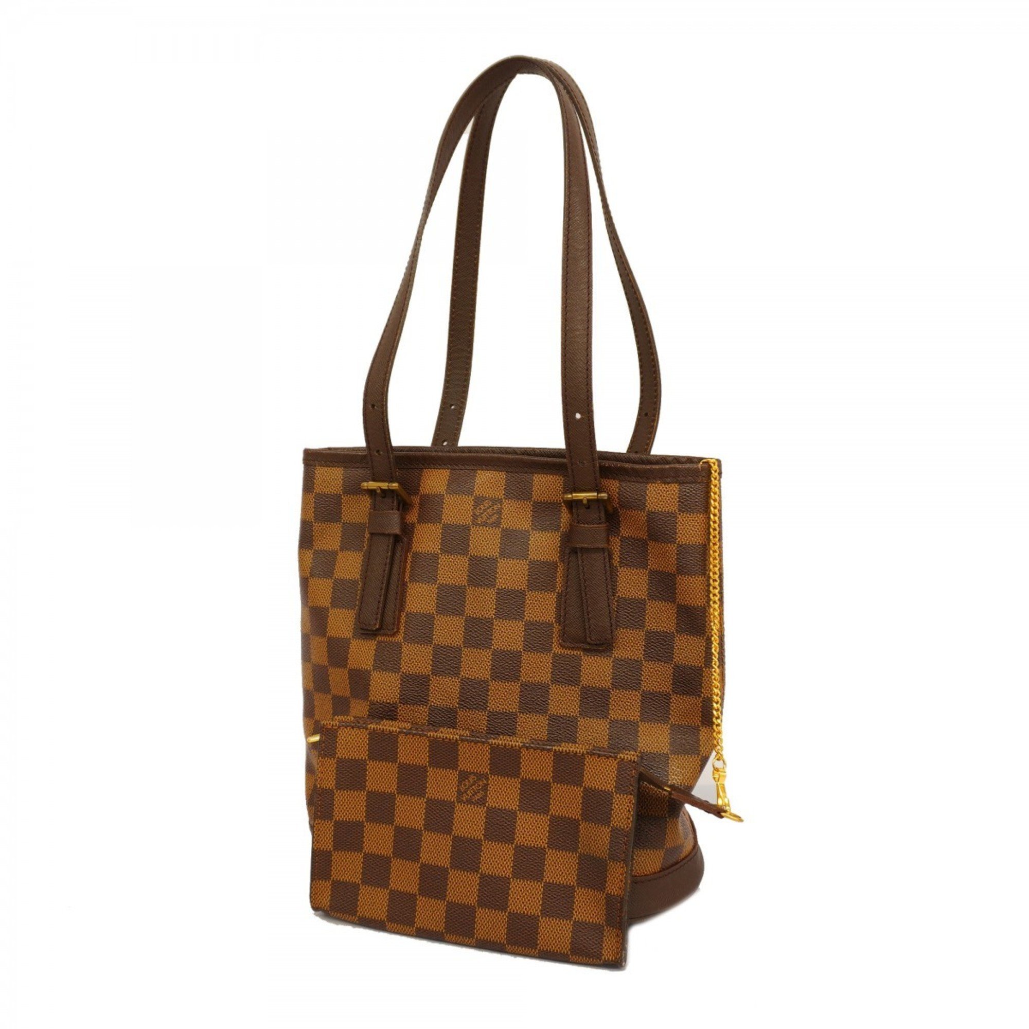 Louis Vuitton Tote Bag Damier Marais N42240 Ebene Ladies