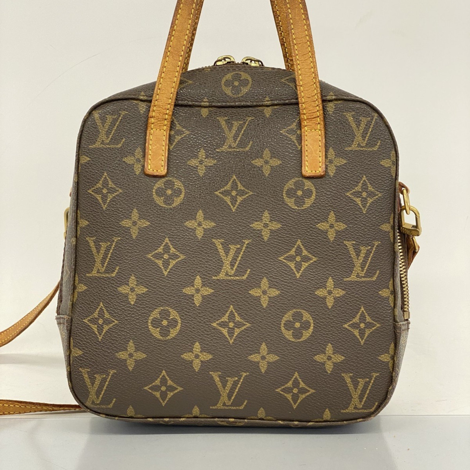 Louis Vuitton handbag Monogram Spontini M47500 brown ladies