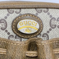 Gucci Shoulder Bag GG Plus Old Brown Women's