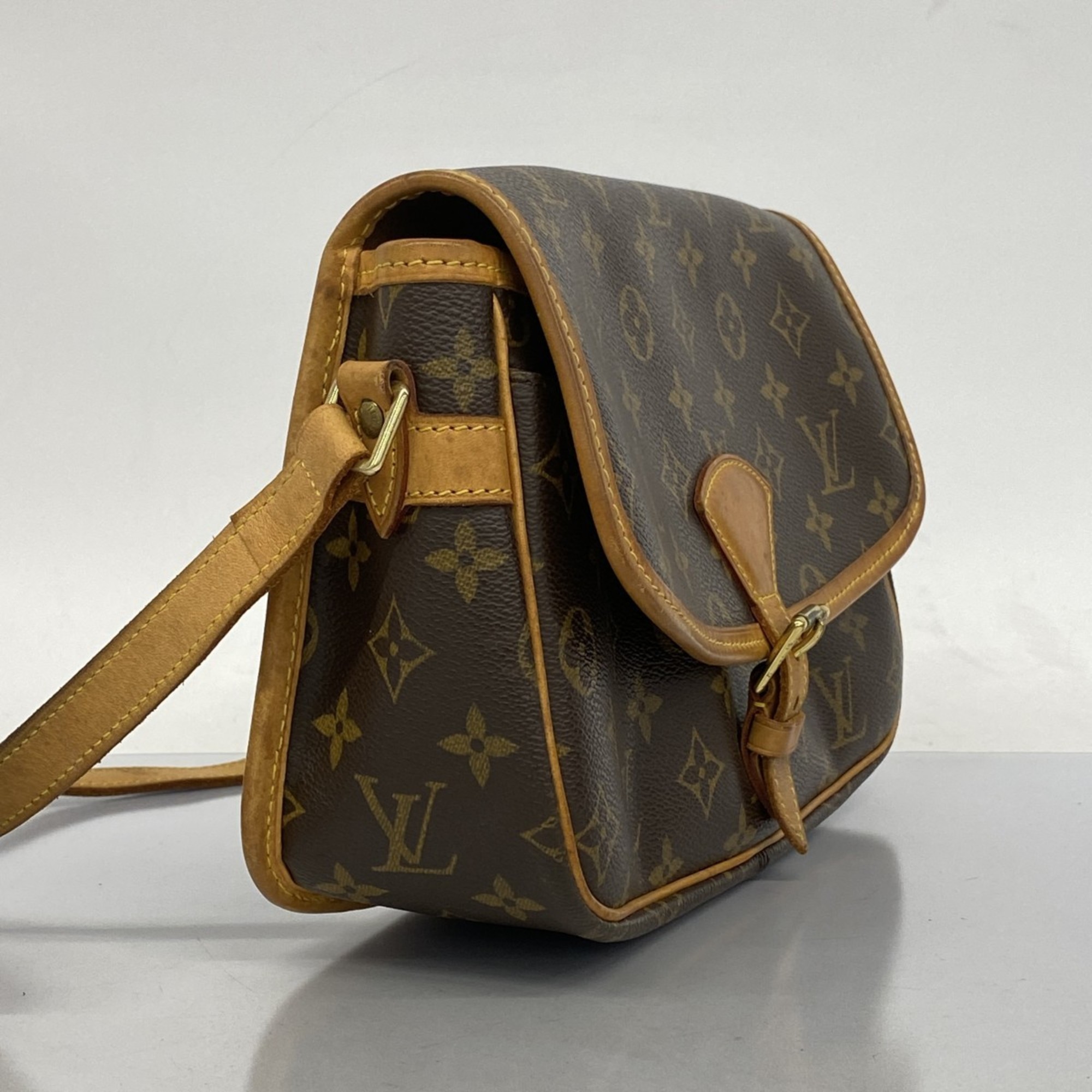 Louis Vuitton Shoulder Bag Monogram Sologne M42250 Brown Women's