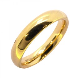 Tiffany Ring Wedding Band K18YG Yellow Gold #50 Ladies