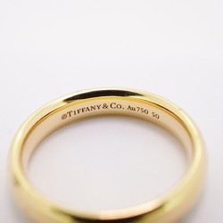 Tiffany Ring Wedding Band K18YG Yellow Gold #50 Ladies