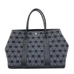 Hermes Tote Bag Garden PM Toile Seau H Black K Stamp Ladies