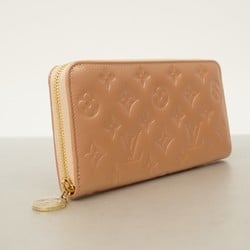 Louis Vuitton Long Wallet Monogram Embossed Zippy M81708 Rose Gold Women's