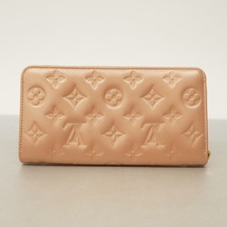 Louis Vuitton Long Wallet Monogram Embossed Zippy M81708 Rose Gold Women's