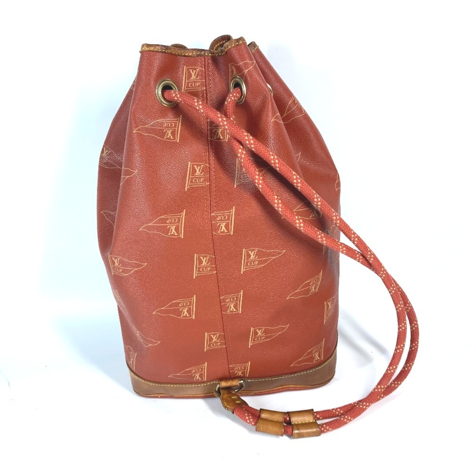 LOUIS VUITTON M80026 LVCUP Saint-Tropez Shoulder Bag Leather Women's Abogany Brown