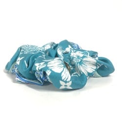 LOUIS VUITTON M79982 Hair Tie Scrunchie Set LV Island 1 Piece Silk Women's Blue