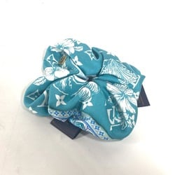 LOUIS VUITTON M79982 Hair Tie Scrunchie Set LV Island 1 Piece Silk Women's Blue