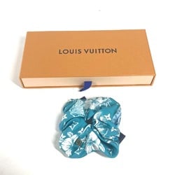 LOUIS VUITTON M79982 Hair Tie Scrunchie Set LV Island 1 Piece Silk Women's Blue