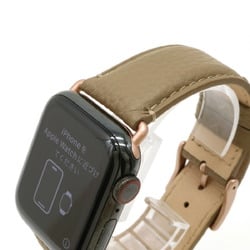 HERMES Apple Watch Series 6 GPS + Cellular Model 40mm SS Leather Strap Rechargeable Smart Wristwatch MJ403J/A