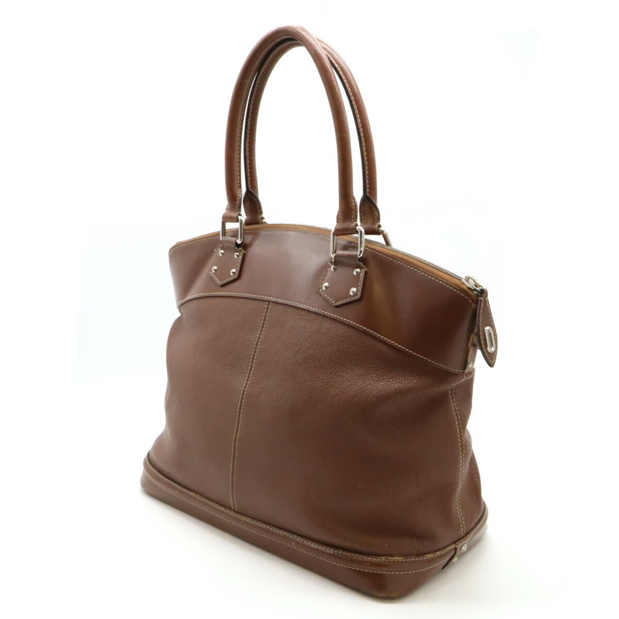 LOUIS VUITTON Louis Vuitton Suhali Lockit GM Tote Bag Shoulder Leather Sienne Brown M91864