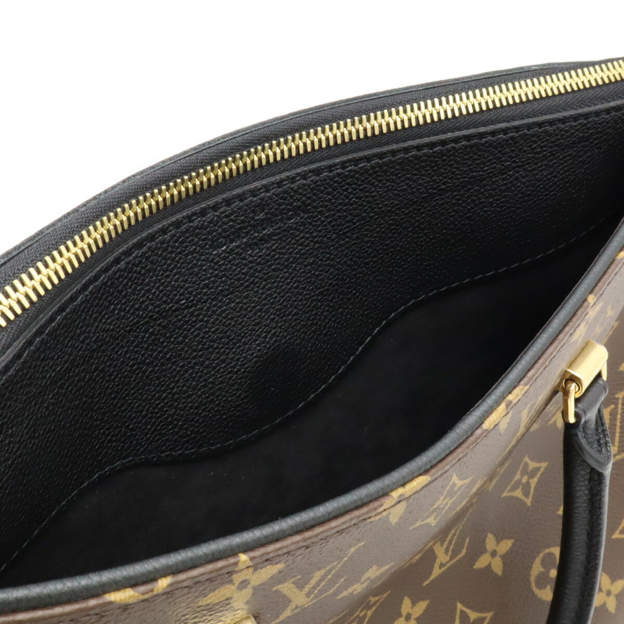 LOUIS VUITTON Louis Vuitton Monogram Pallas Handbag Tote Bag Shoulder Noir Black M42756