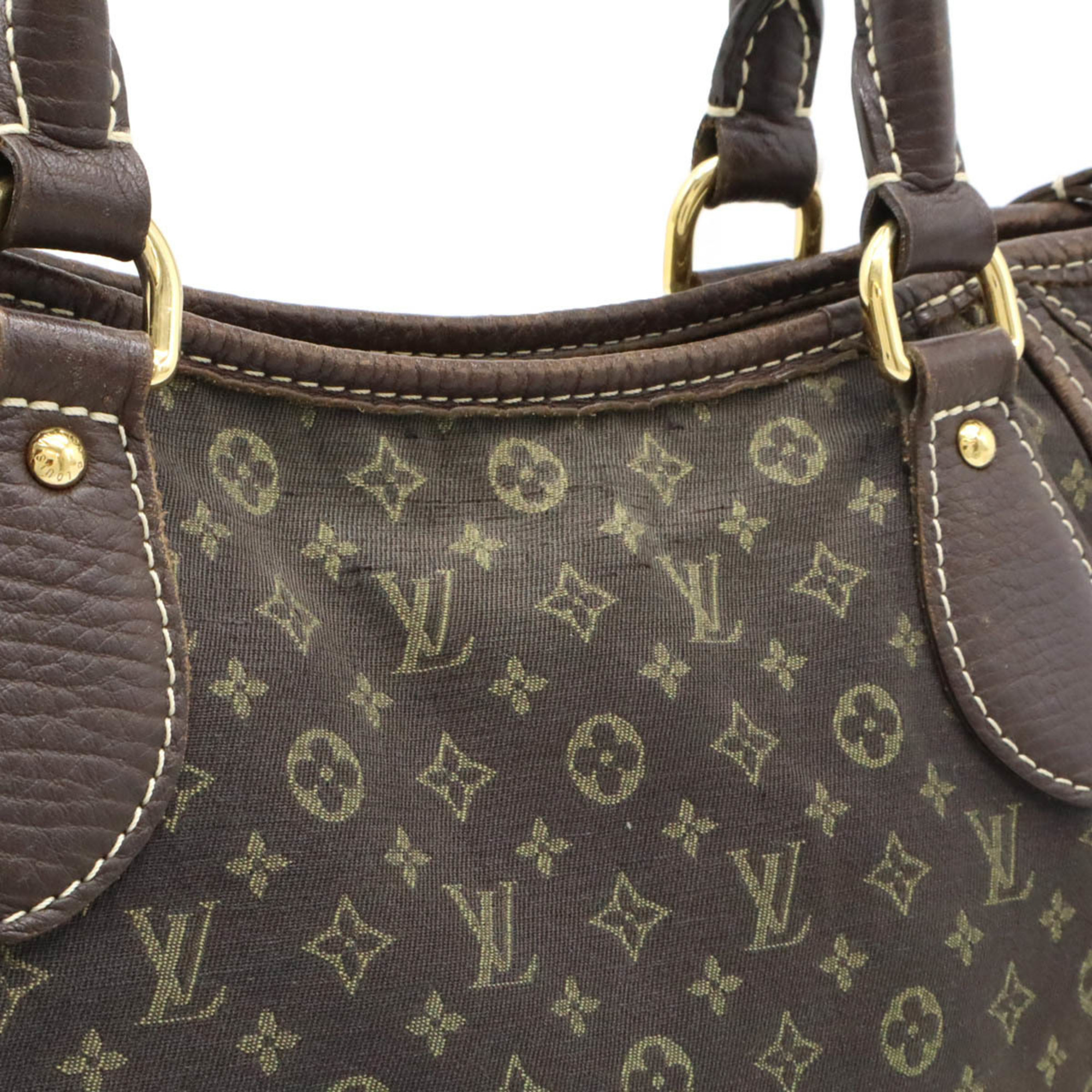 LOUIS VUITTON Louis Vuitton Monogram Run Besas Anjou Tote Bag Shoulder Canvas Ebene M95617