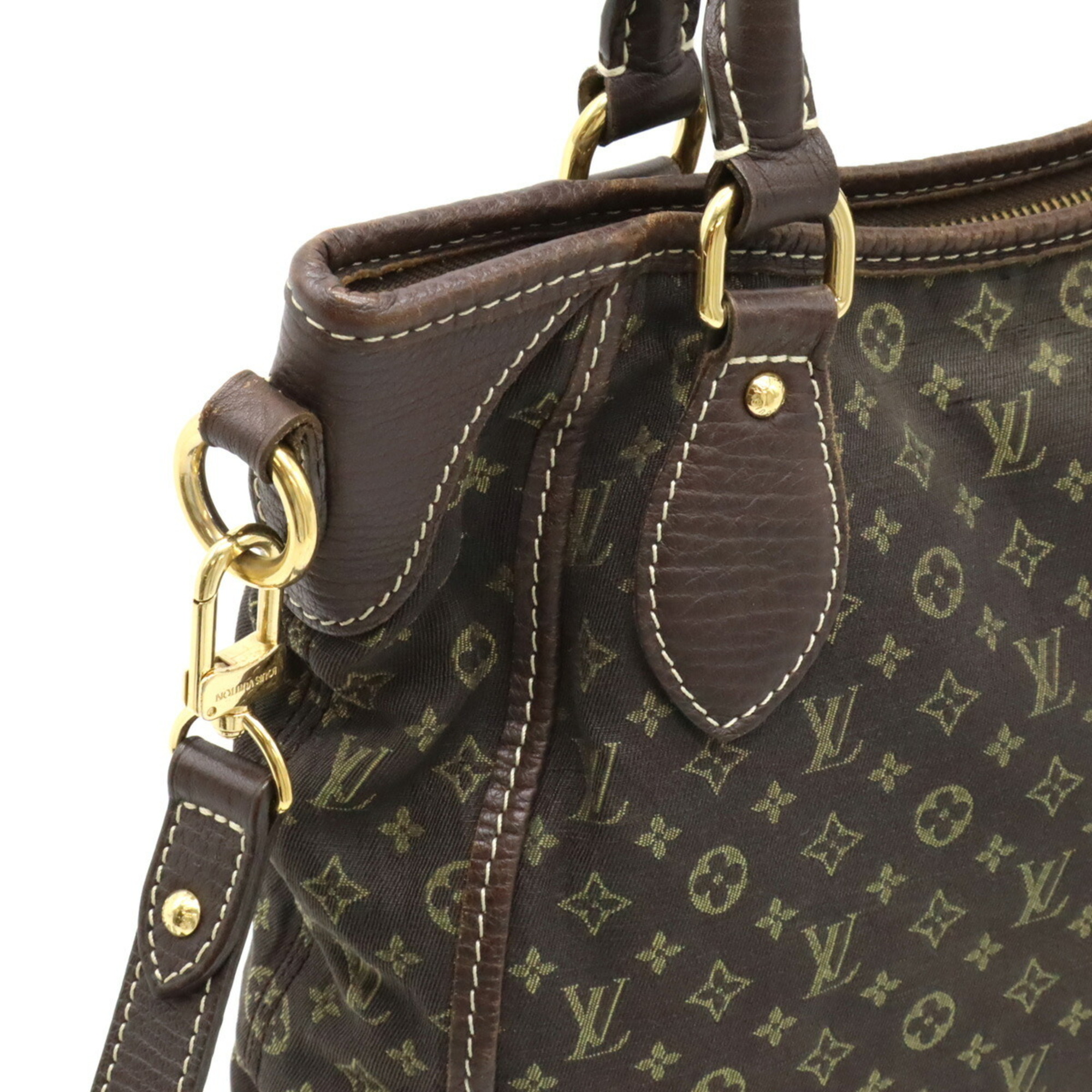 LOUIS VUITTON Louis Vuitton Monogram Run Besas Anjou Tote Bag Shoulder Canvas Ebene M95617