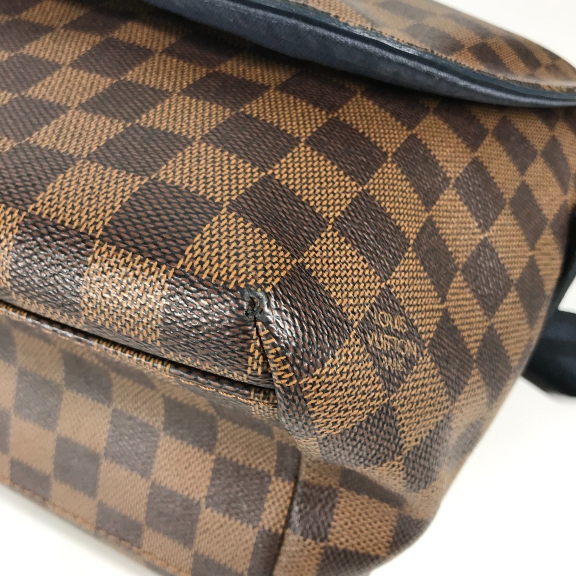 LOUIS VUITTON N41254 Damier Flap Sprinter MM Bag Shoulder Canvas Men's Women's Ebene Brown