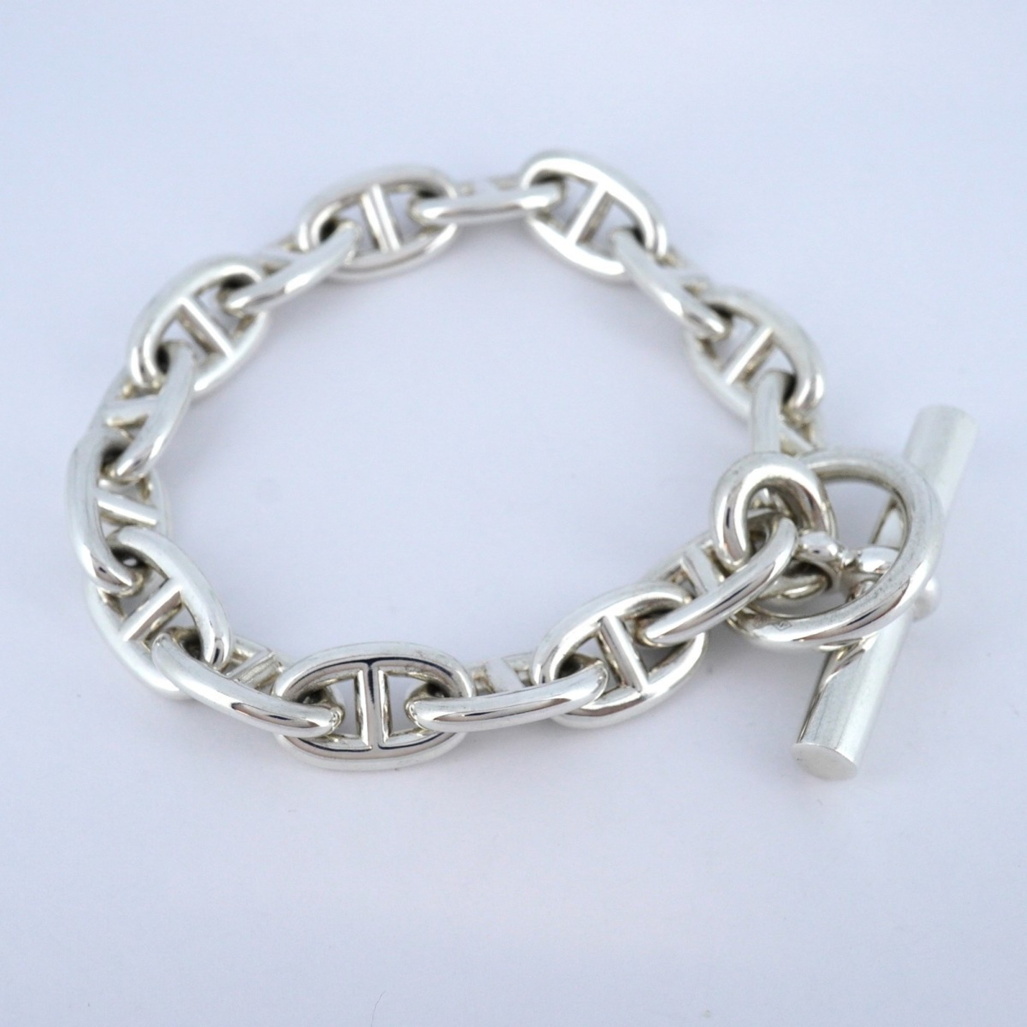 Hermes Bracelet Chaine d'Ancre Silver 925 for Men and Women