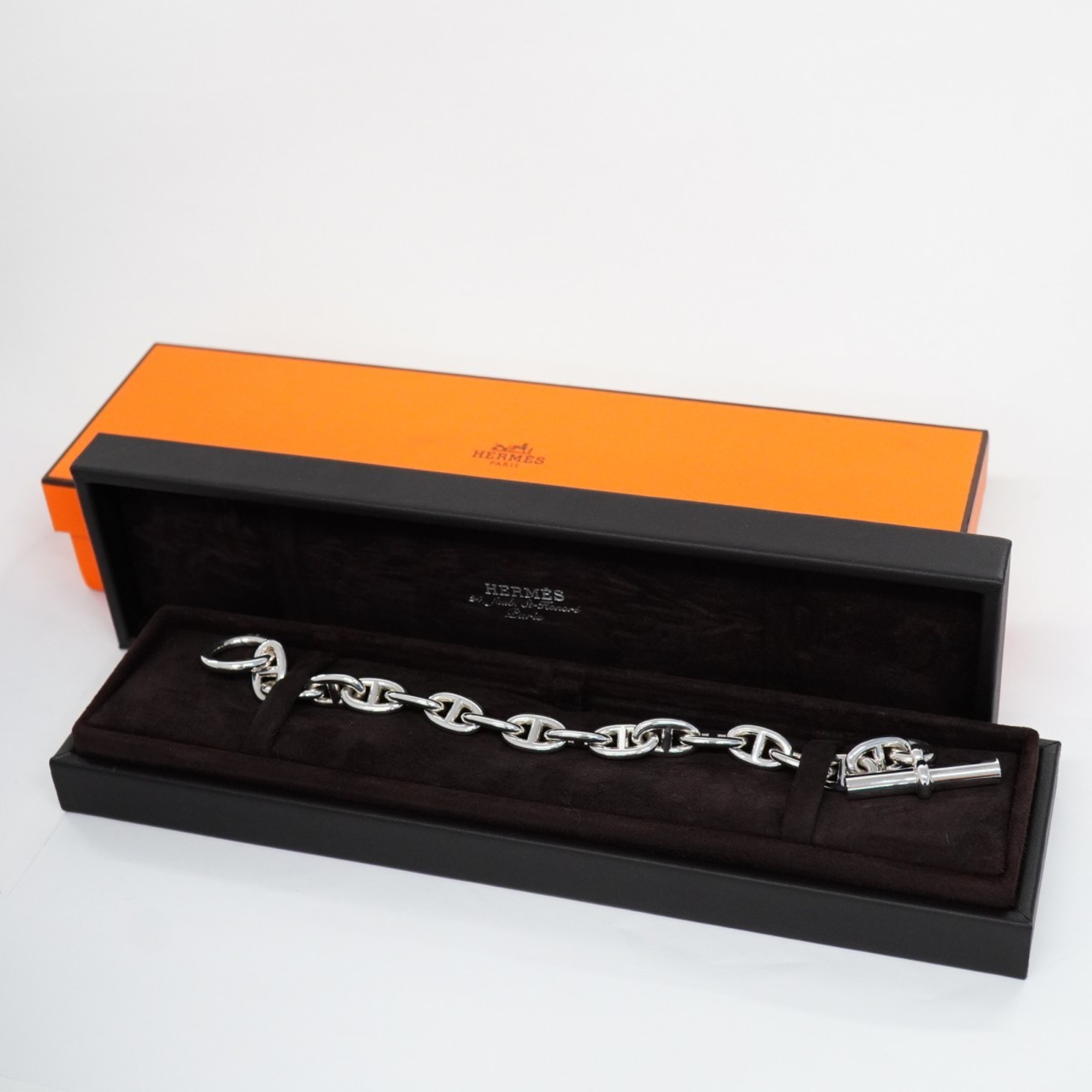 Hermes Bracelet Chaine d'Ancre Silver 925 for Men and Women