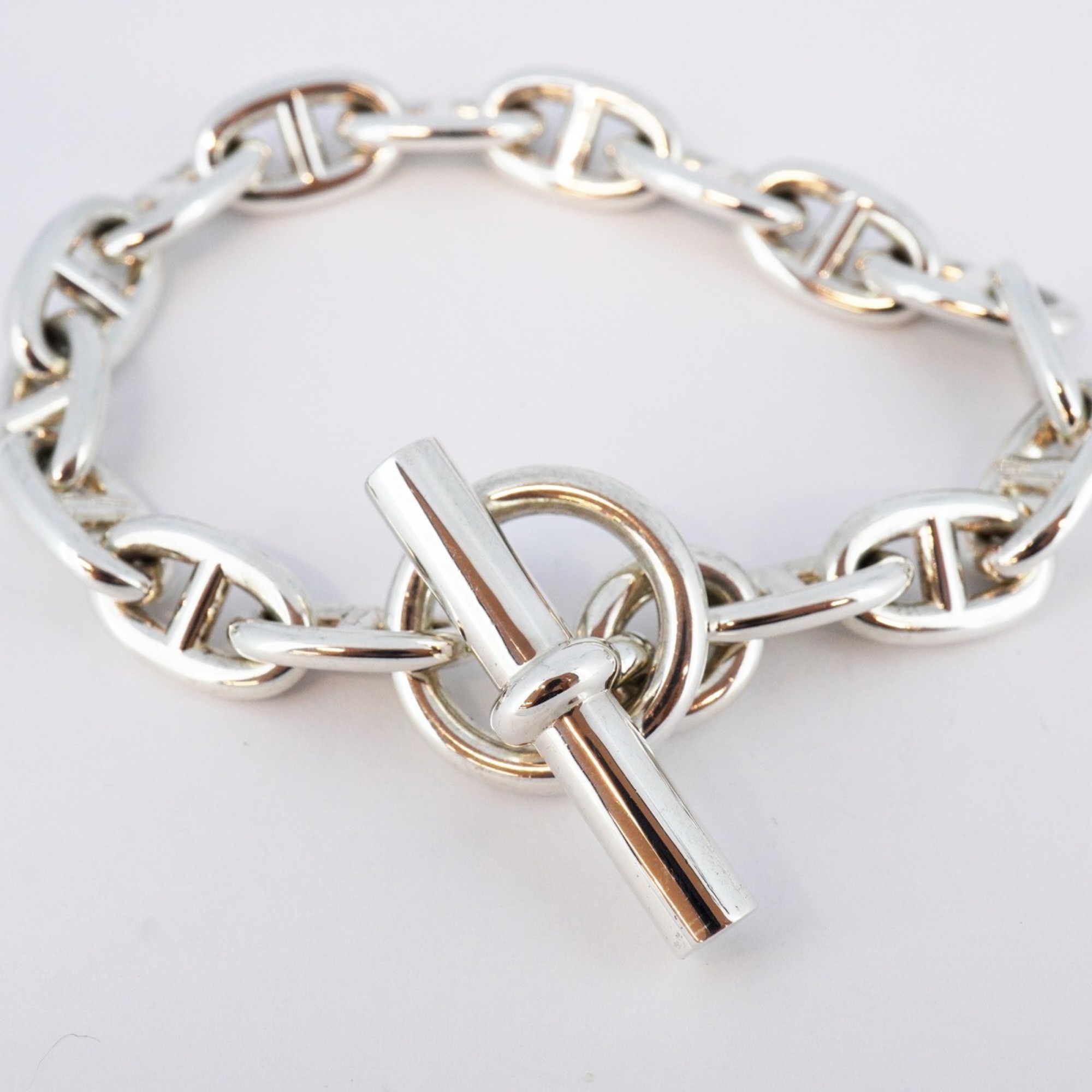 Hermes Bracelet Chaine d'Ancre Silver 925 for Men and Women