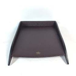 LOUIS VUITTON Louis Vuitton Taiga Tray Drawer Leather Men's Acajou Red