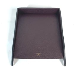 LOUIS VUITTON Louis Vuitton Taiga Tray Drawer Leather Men's Acajou Red