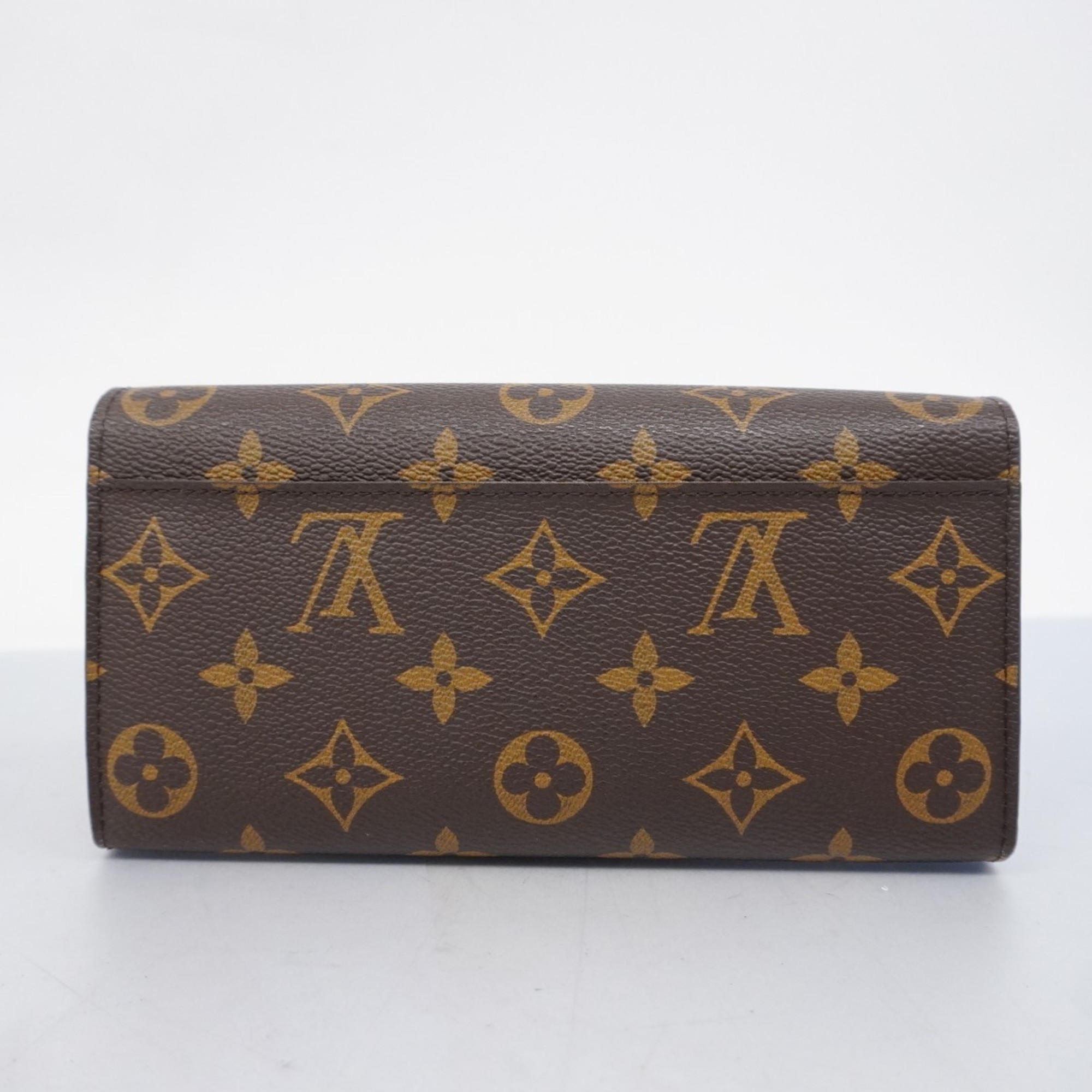 Louis Vuitton Long Wallet Monogram Portefeuille Sarah M60531 Brown Ladies