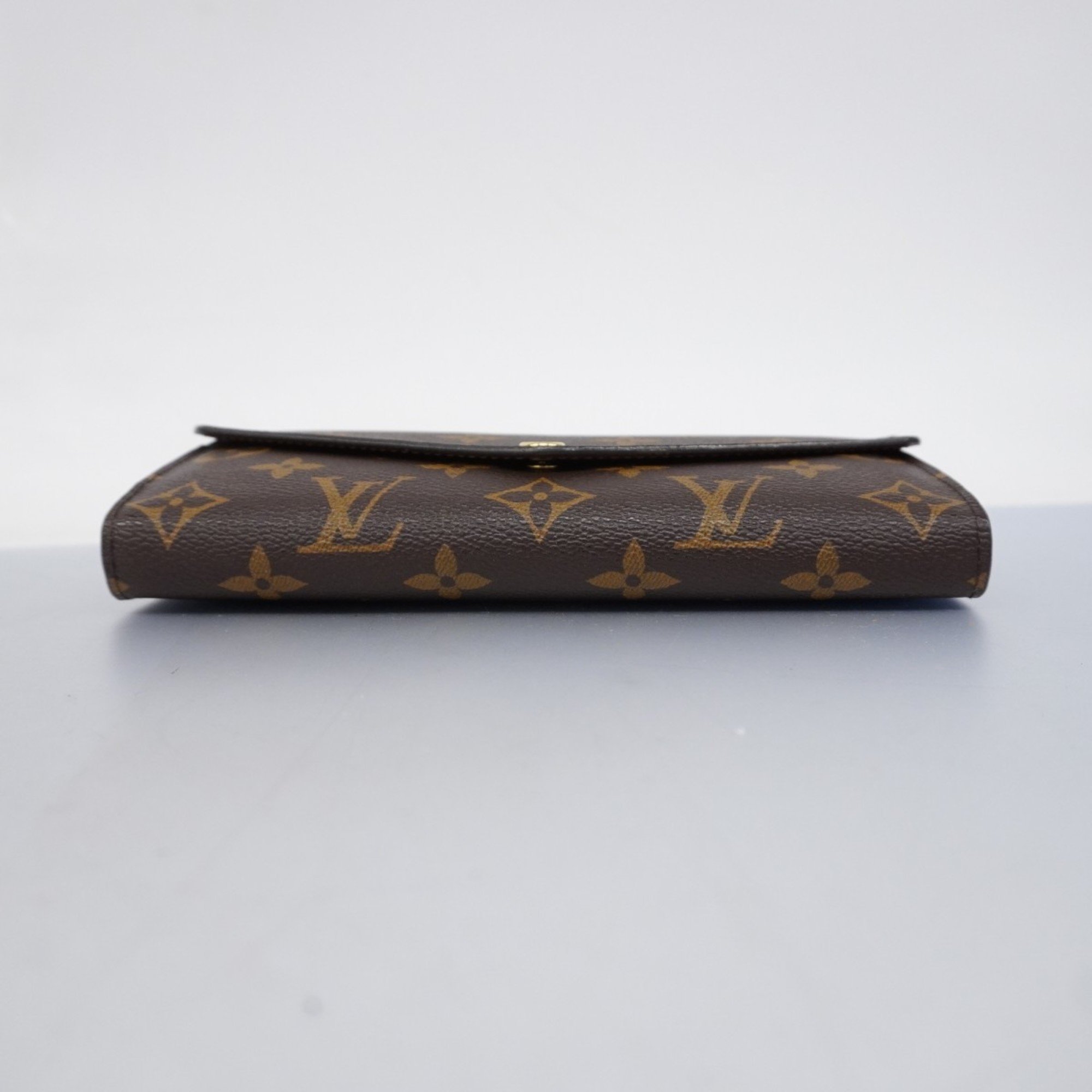 Louis Vuitton Long Wallet Monogram Portefeuille Sarah M60531 Brown Ladies