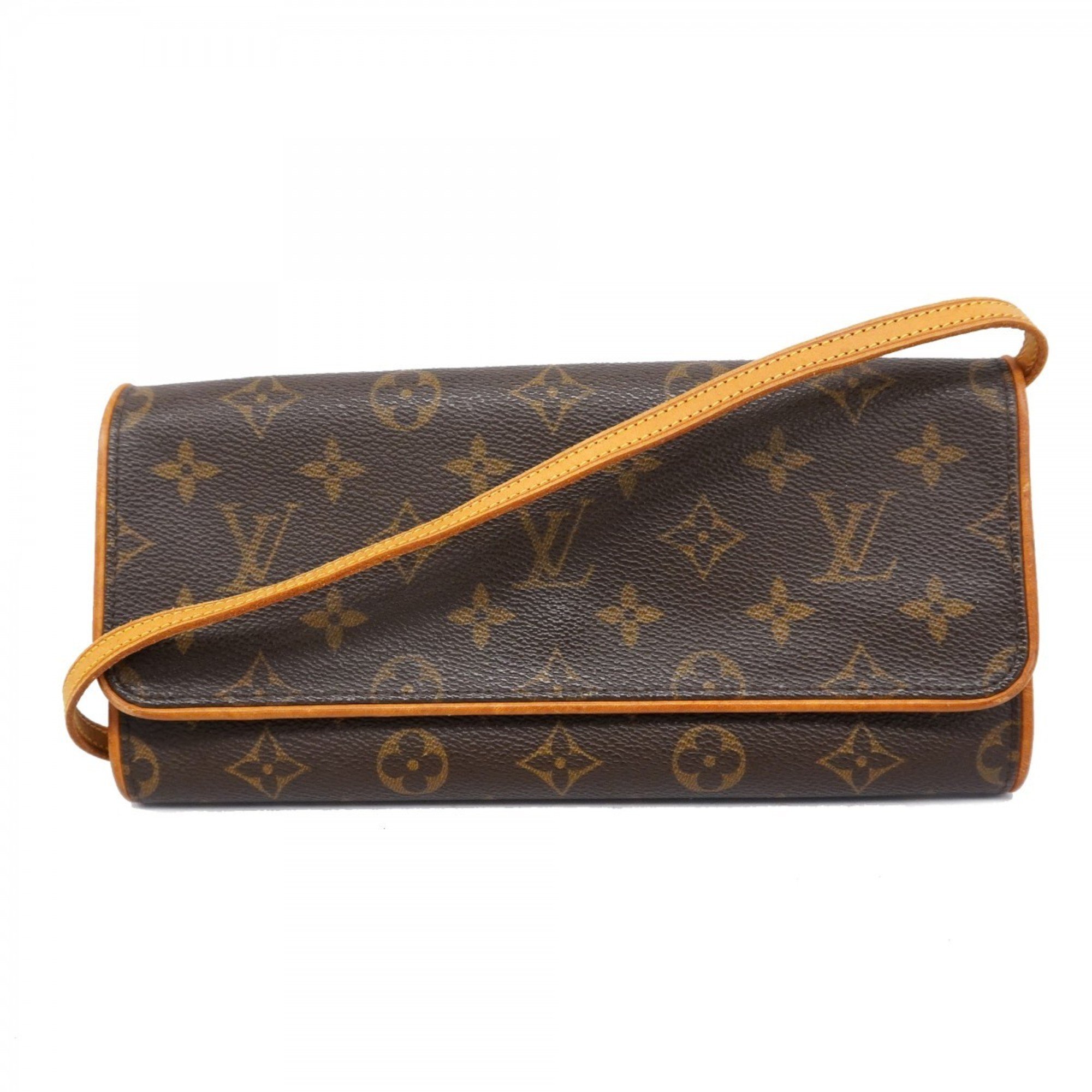 Louis Vuitton Shoulder Bag Monogram Pochette Twin GM M51852 Brown Women's