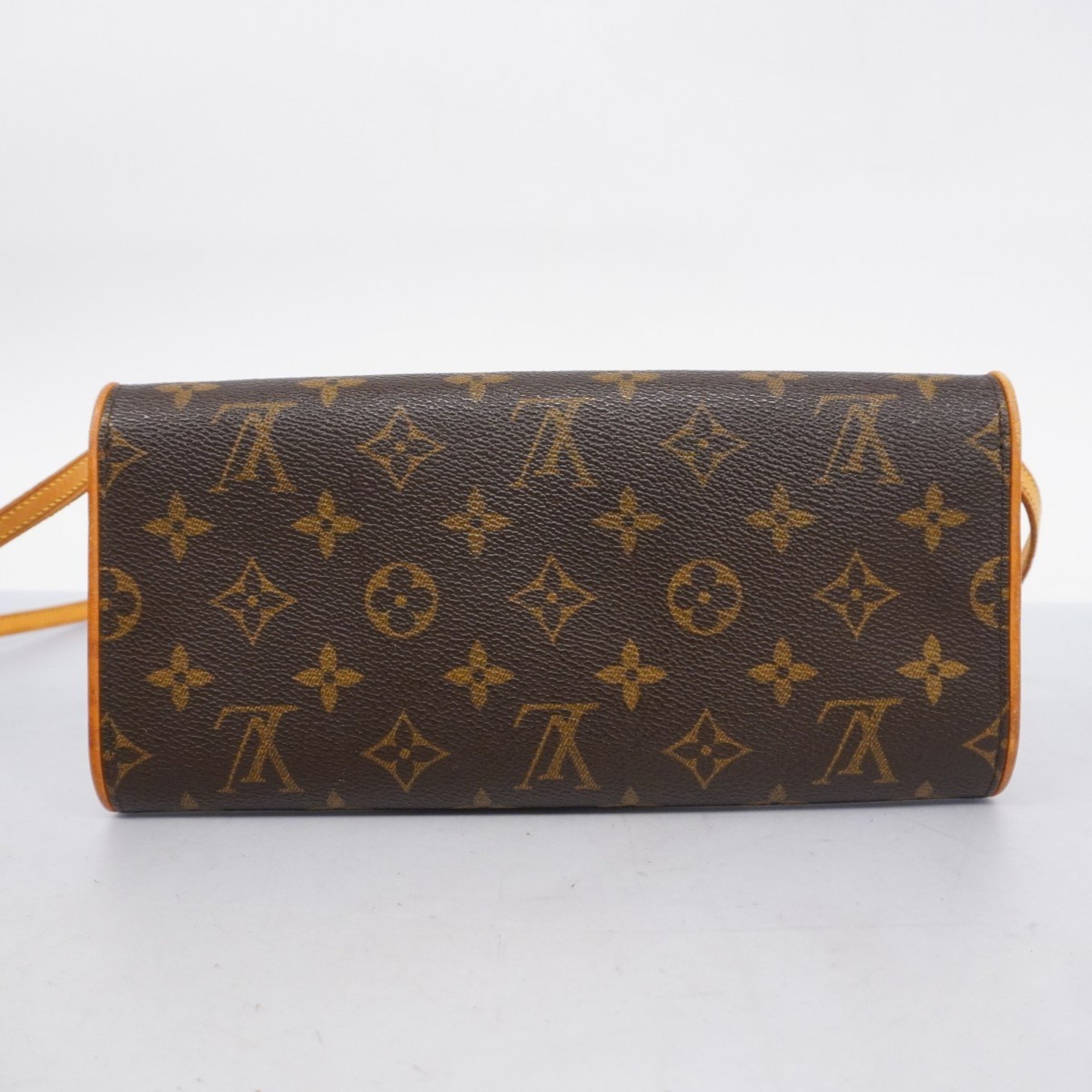 Louis Vuitton Shoulder Bag Monogram Pochette Twin GM M51852 Brown Women's