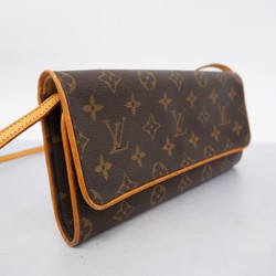 Louis Vuitton Shoulder Bag Monogram Pochette Twin GM M51852 Brown Women's