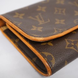 Louis Vuitton Shoulder Bag Monogram Pochette Twin GM M51852 Brown Women's