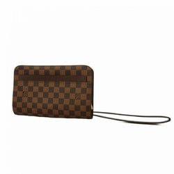 Louis Vuitton Clutch Bag Damier Saint N51993 Ebene Men's