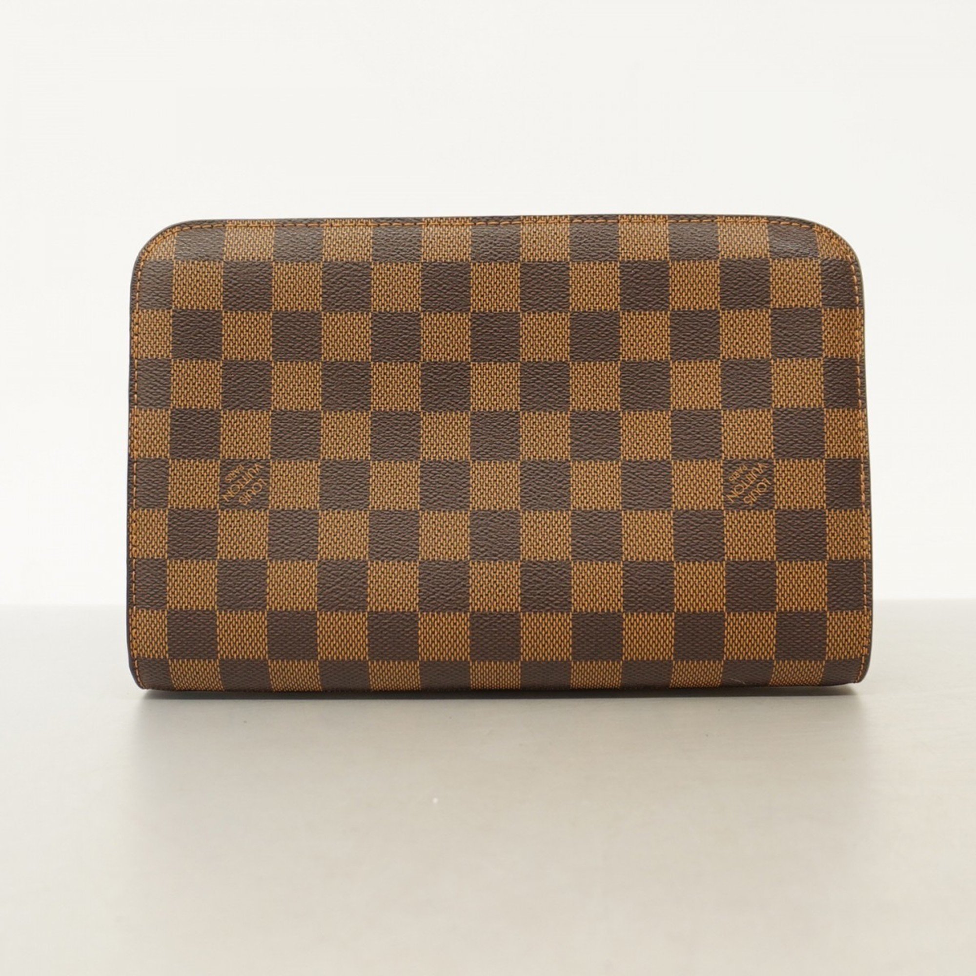 Louis Vuitton Clutch Bag Damier Saint N51993 Ebene Men's