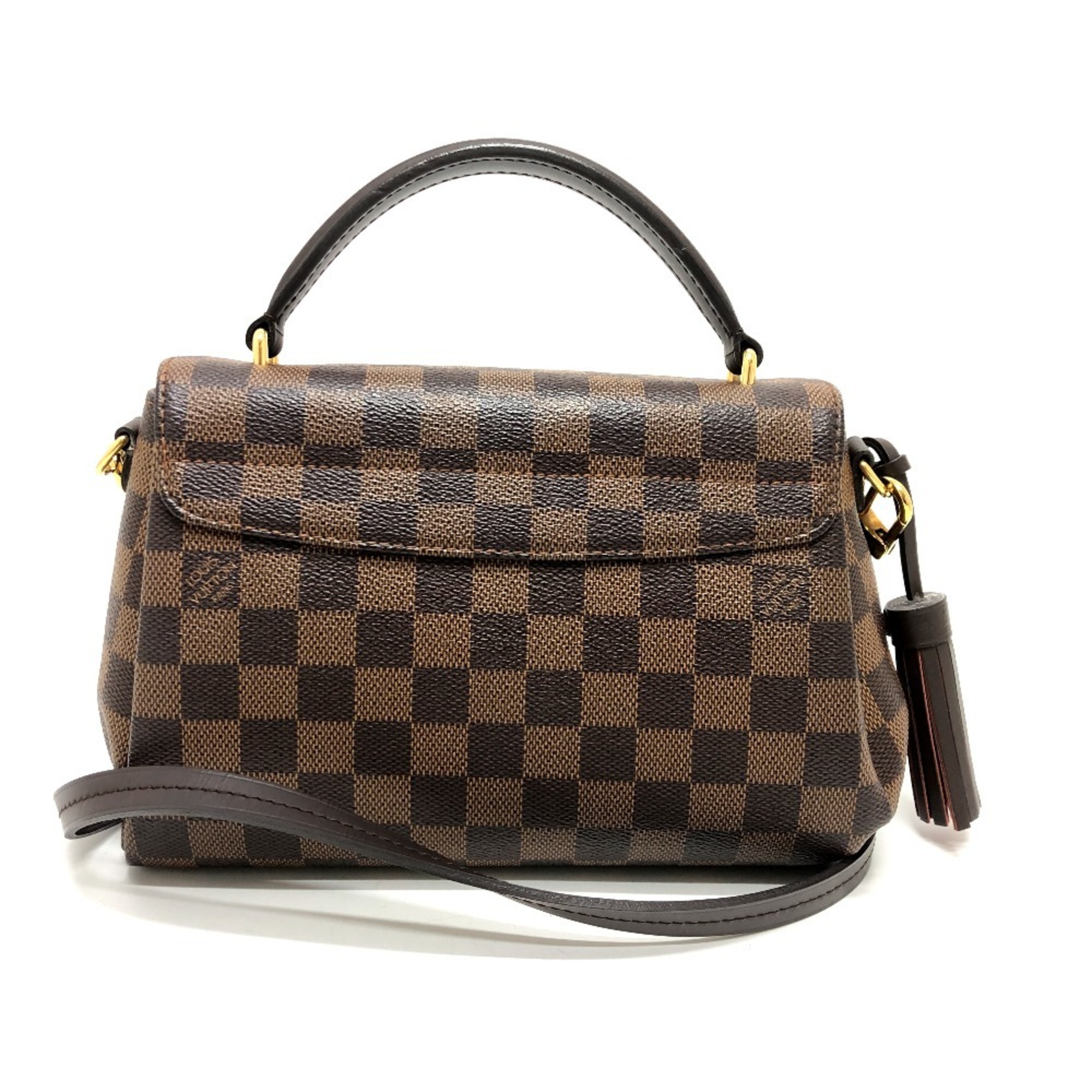 LOUIS VUITTON Louis Vuitton N53000 Damier Croisette Bag Shoulder Handbag Canvas Women's Ebene Brown