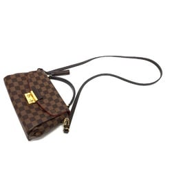 LOUIS VUITTON Louis Vuitton N53000 Damier Croisette Bag Shoulder Handbag Canvas Women's Ebene Brown