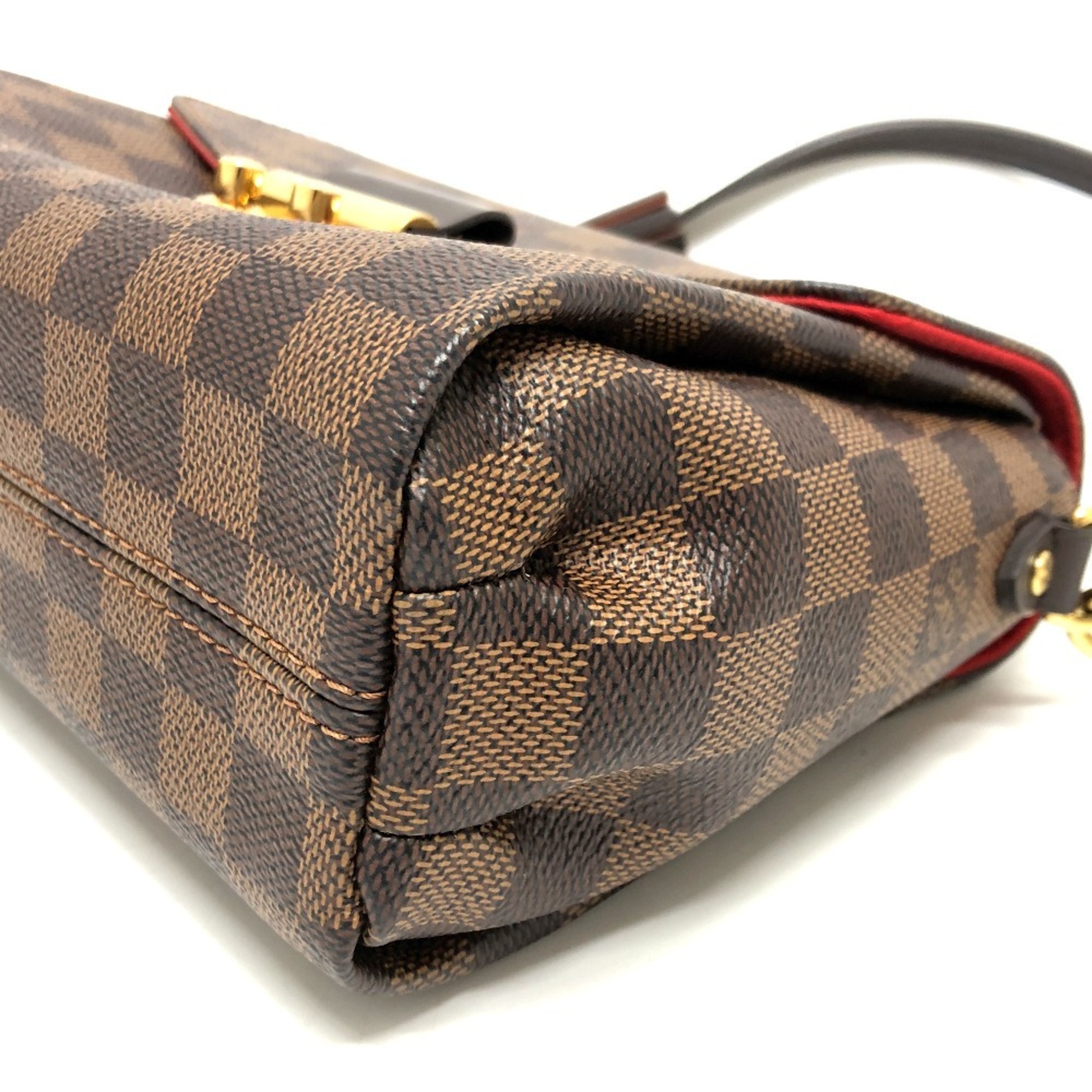 LOUIS VUITTON Louis Vuitton N53000 Damier Croisette Bag Shoulder Handbag Canvas Women's Ebene Brown