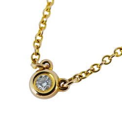 Tiffany Necklace by the Yard 1PD Diamond K18YG Yellow Gold Ladies