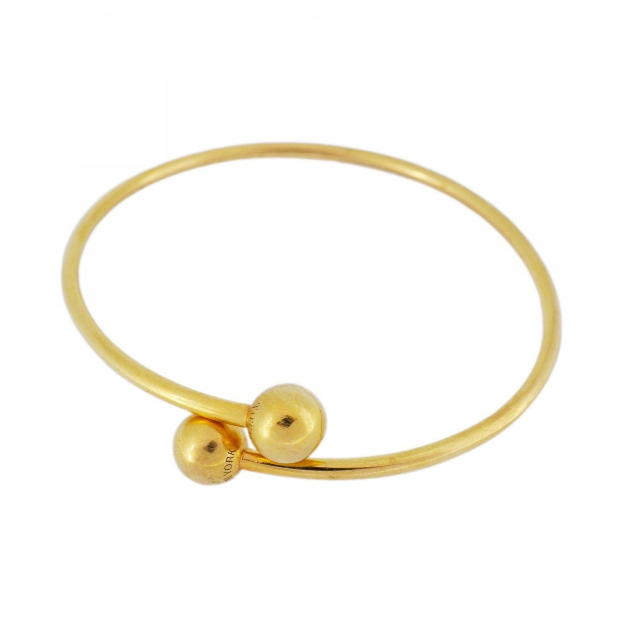 Tiffany Bangle Hardware Ball K18YG Yellow Gold Ladies