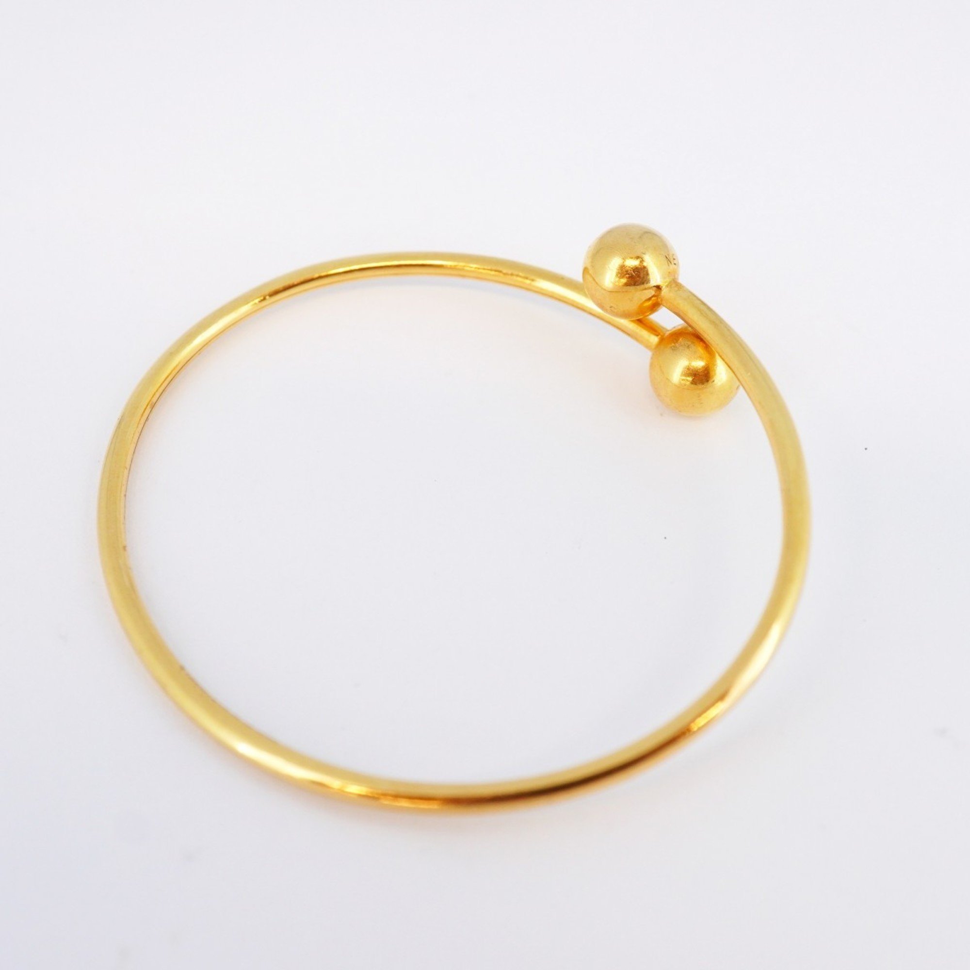 Tiffany Bangle Hardware Ball K18YG Yellow Gold Ladies