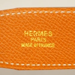 Hermes Belt Constance Cushvel Box Calf Gold Black □B Stamp Ladies