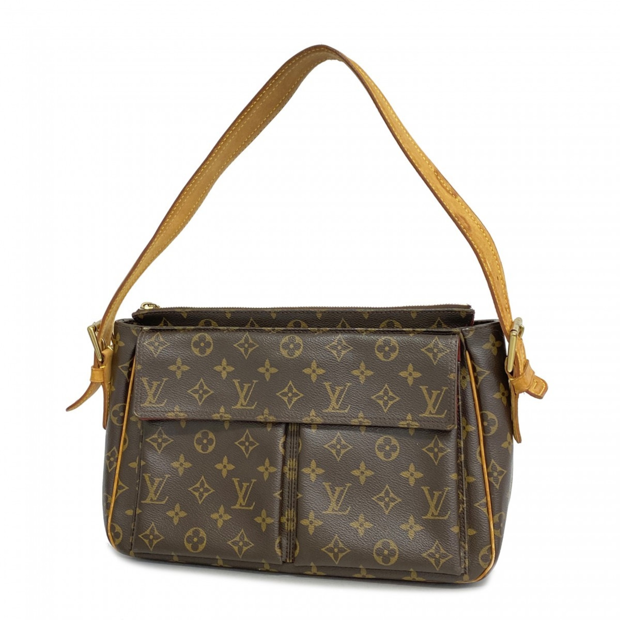 Louis Vuitton Shoulder Bag Monogram Vivacite GM M51163 Brown Ladies