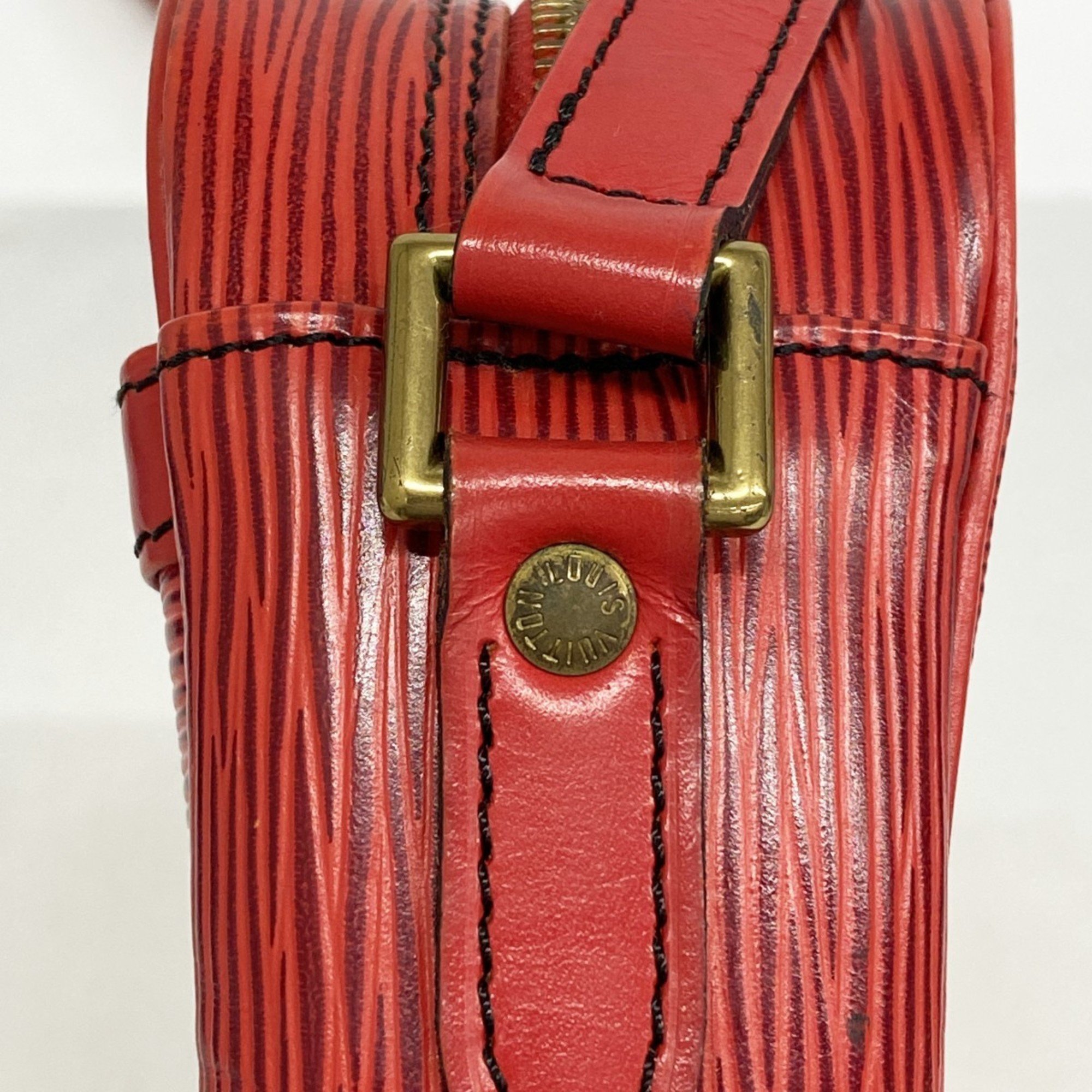 Louis Vuitton Shoulder Bag Epi Trocadero 24 M52317 Castilian Red Women's