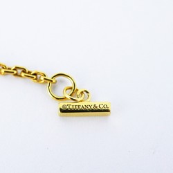 Tiffany Necklace T Smile Extra Large Diamond K18YG Yellow Gold Ladies