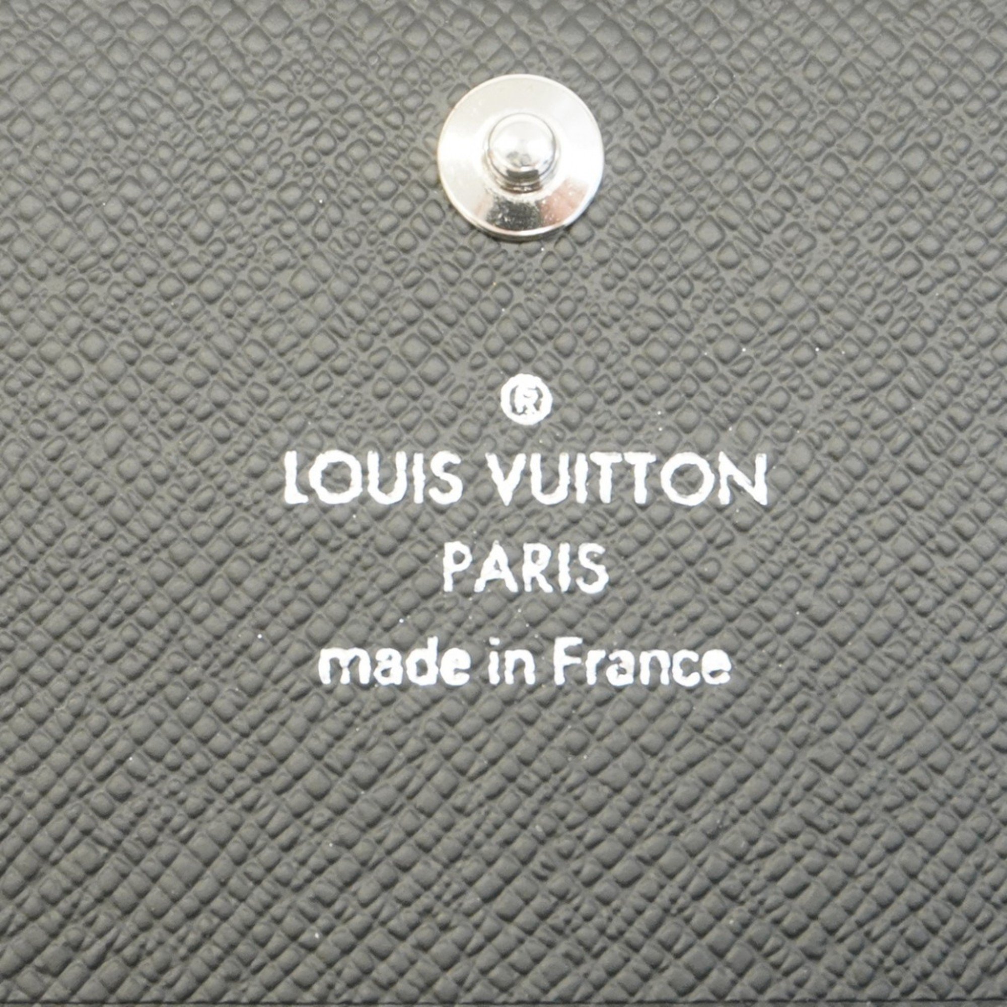 Louis Vuitton Business Card Holder Taiga Envelope Carte de Visite NM M64595 Noir Men's