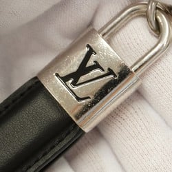 Louis Vuitton Keychain LV Padlock M00745 Black Silver Men's