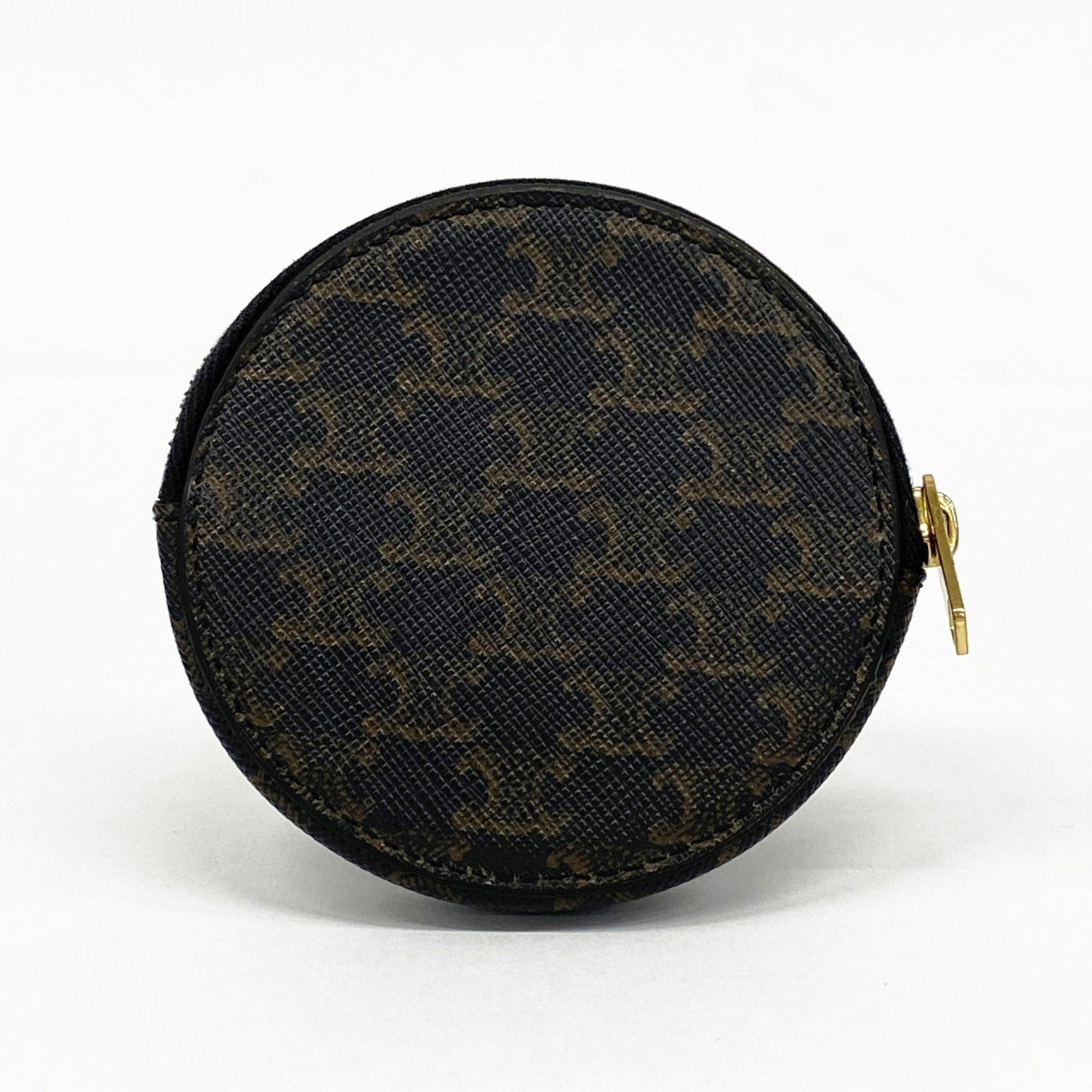 Celine Wallet/Coin Case Triomphe Black Women's