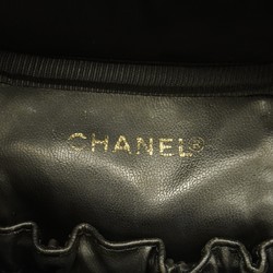 Chanel Vanity Bag Patent Leather Black Women's