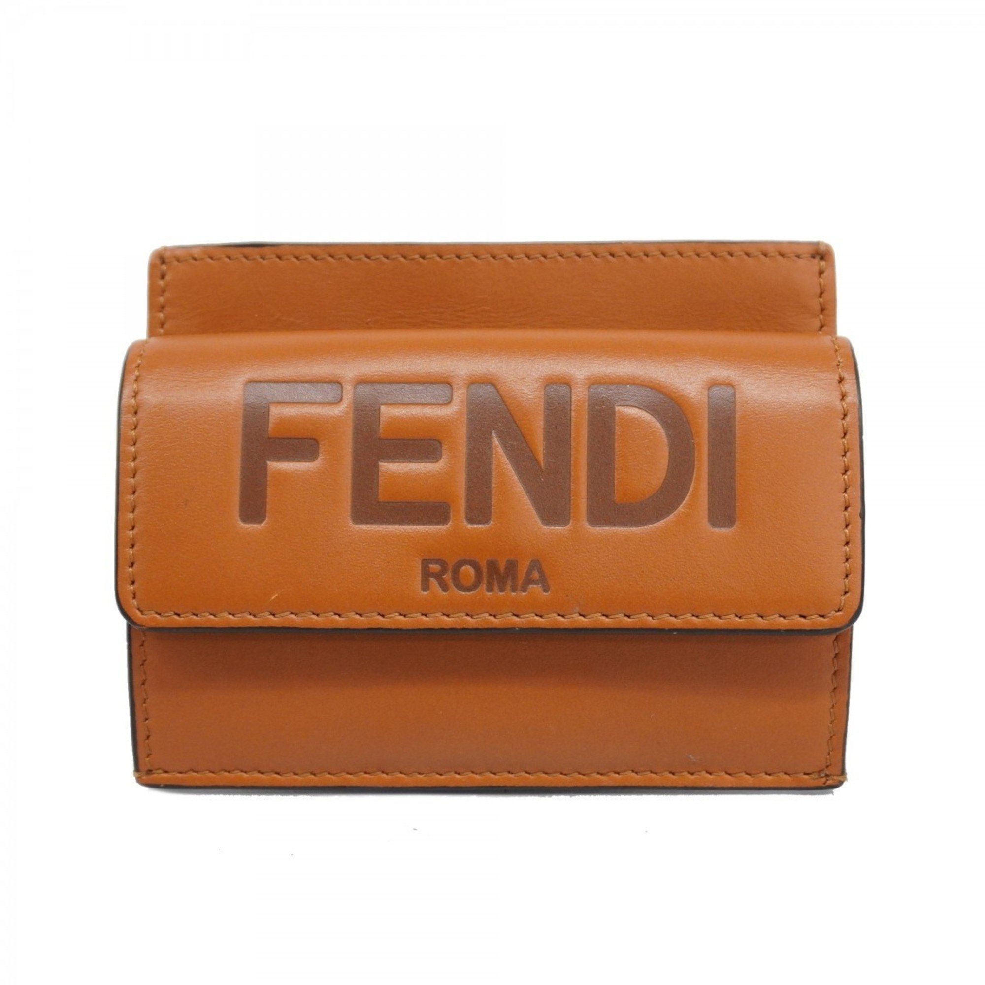 Fendi wallets and coin cases, leather, brown, for men women