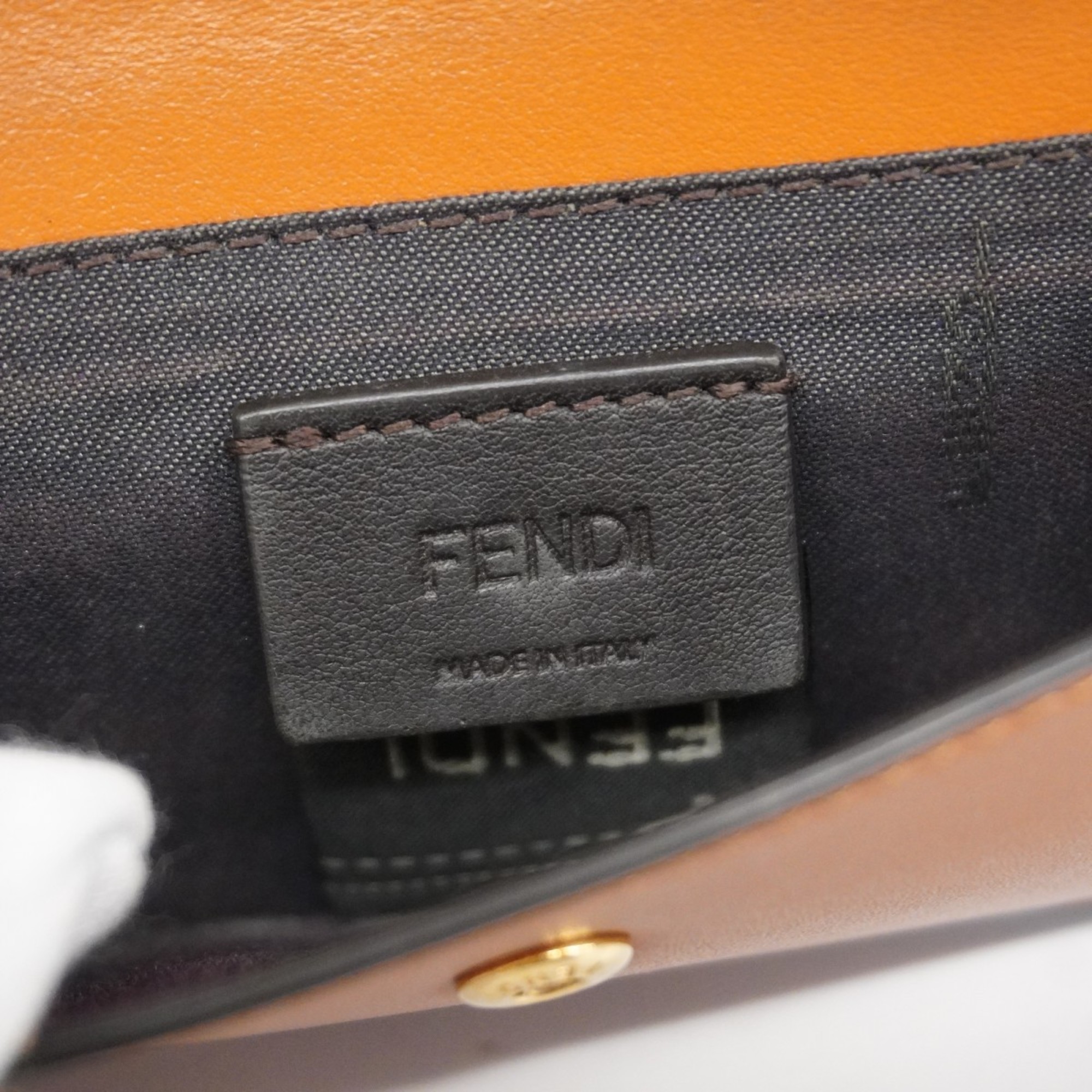 Fendi wallets and coin cases, leather, brown, for men women