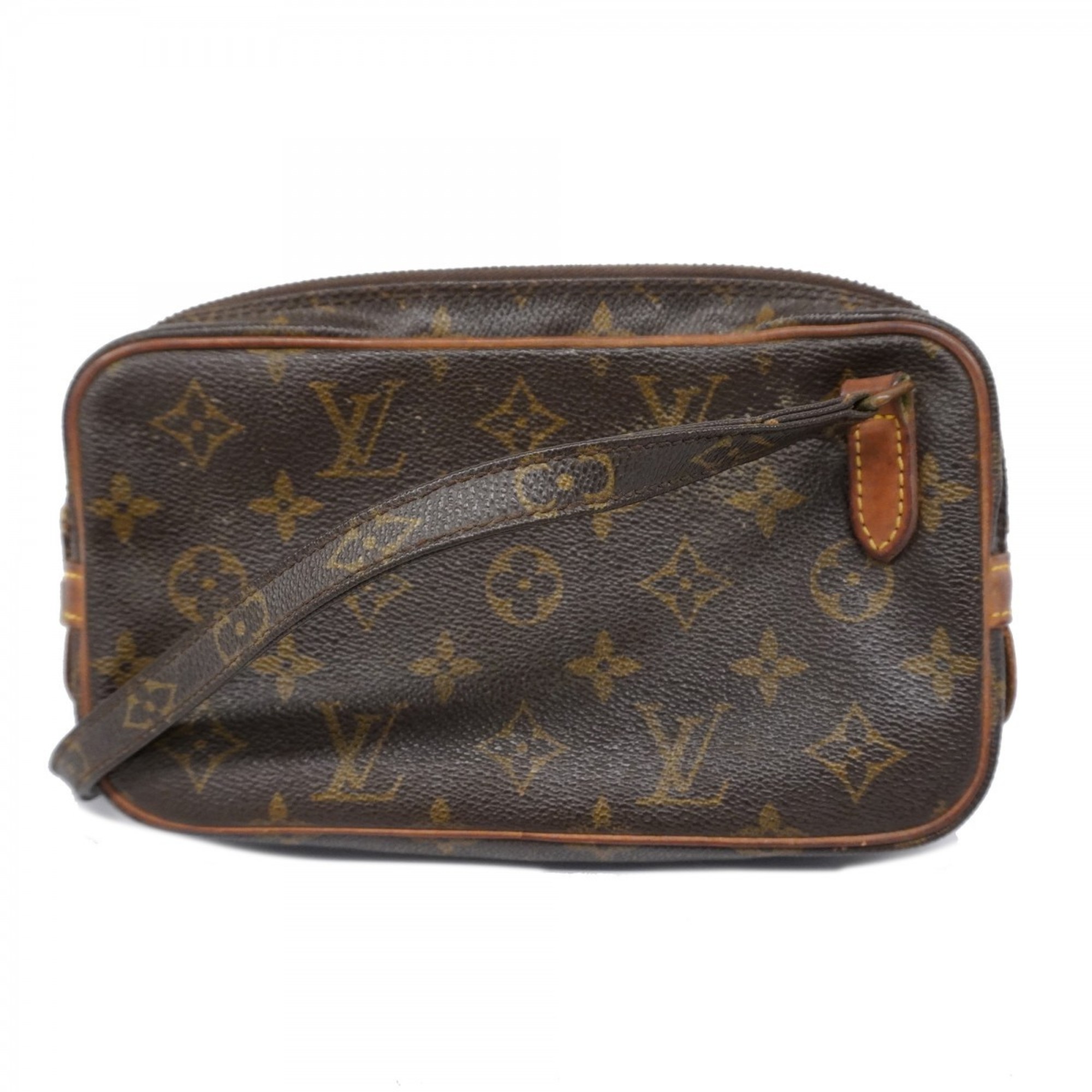 Louis Vuitton Shoulder Bag Monogram Pochette Marly Bandouliere M51828 Brown Women's